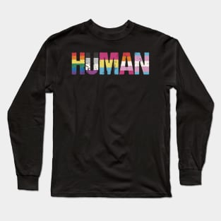 HUMAN - LGBTQIATTP Long Sleeve T-Shirt